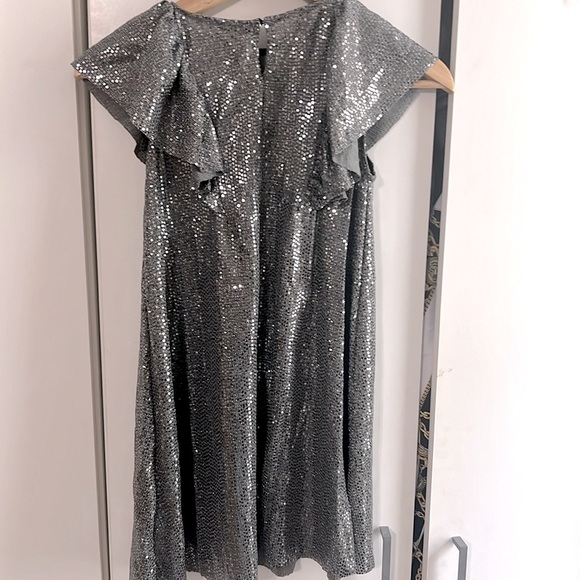 Zara Ultra Sparkle Silver Special Occasion Dress - Picture 6 of 6
